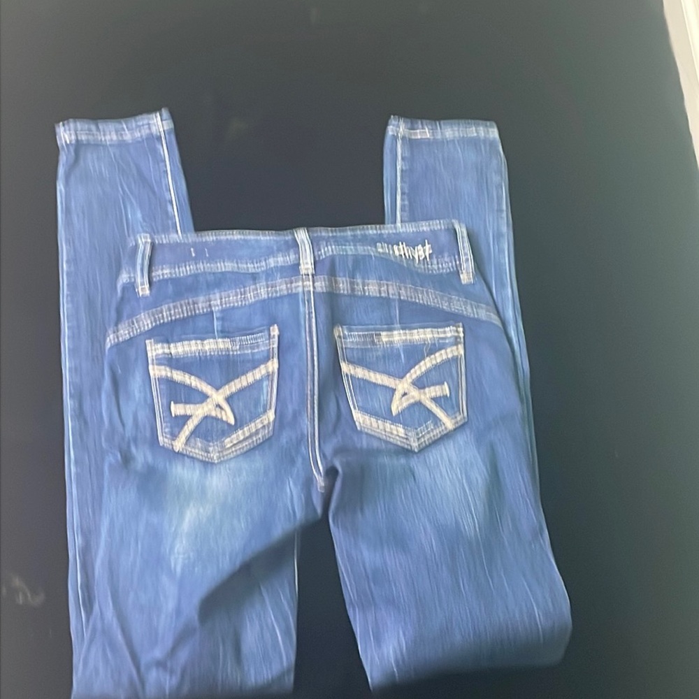 Amethyst, body, con, jeans, skinny leg, size one